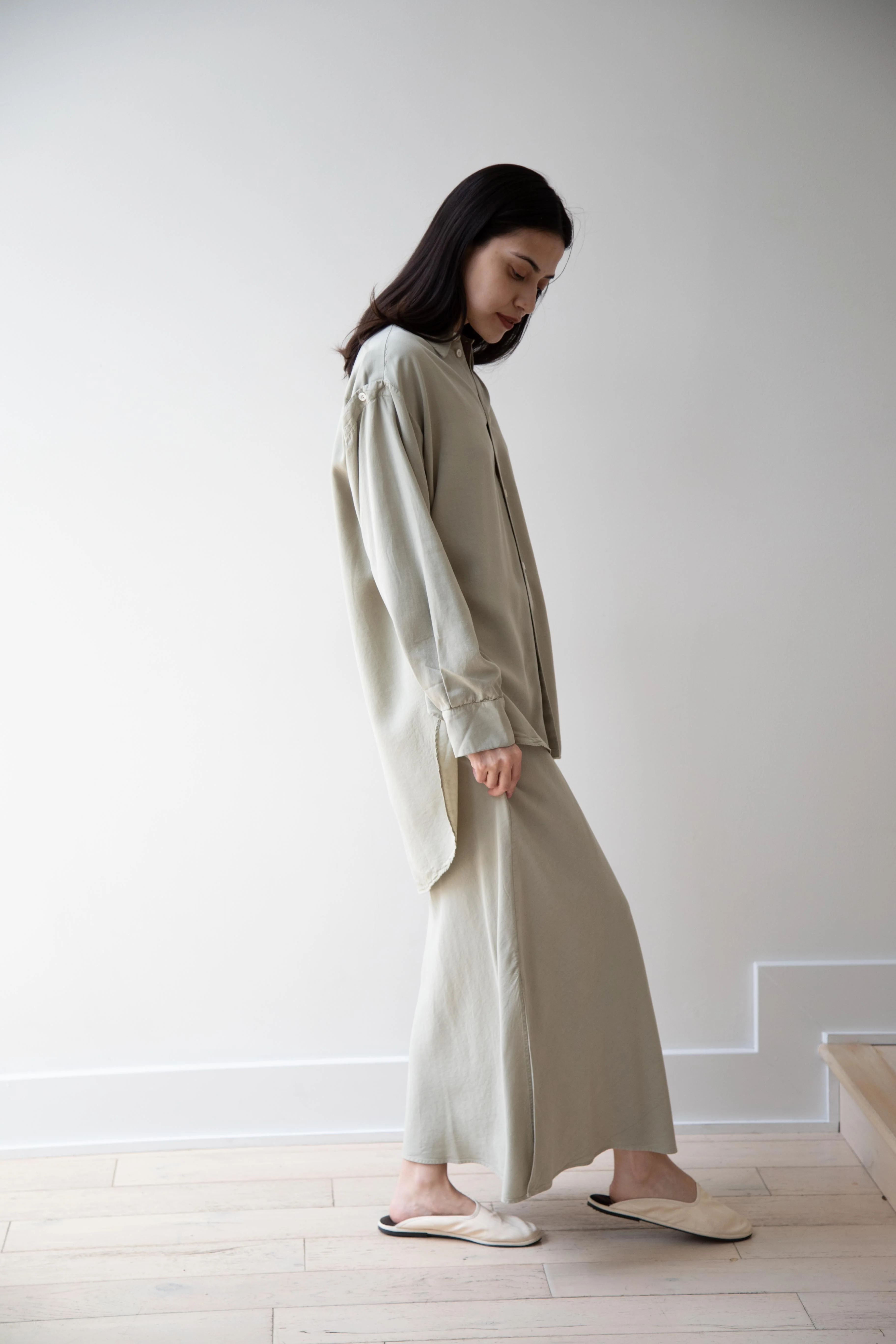 Wright & Doyle | Bias Skirt in Linden Green - Image 5