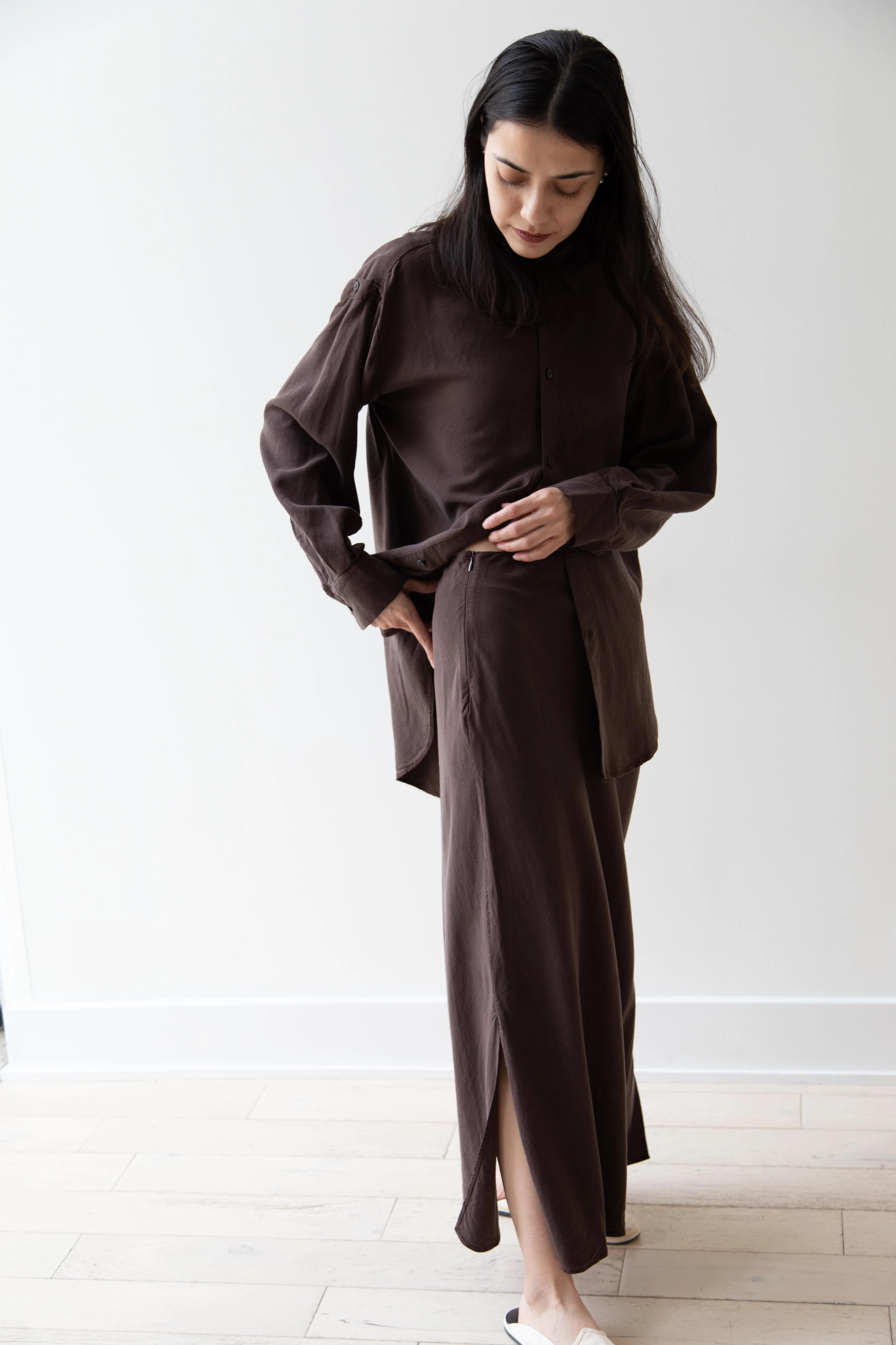 Wright & Doyle | Hand Tie Shirt in Cacao - Image 53