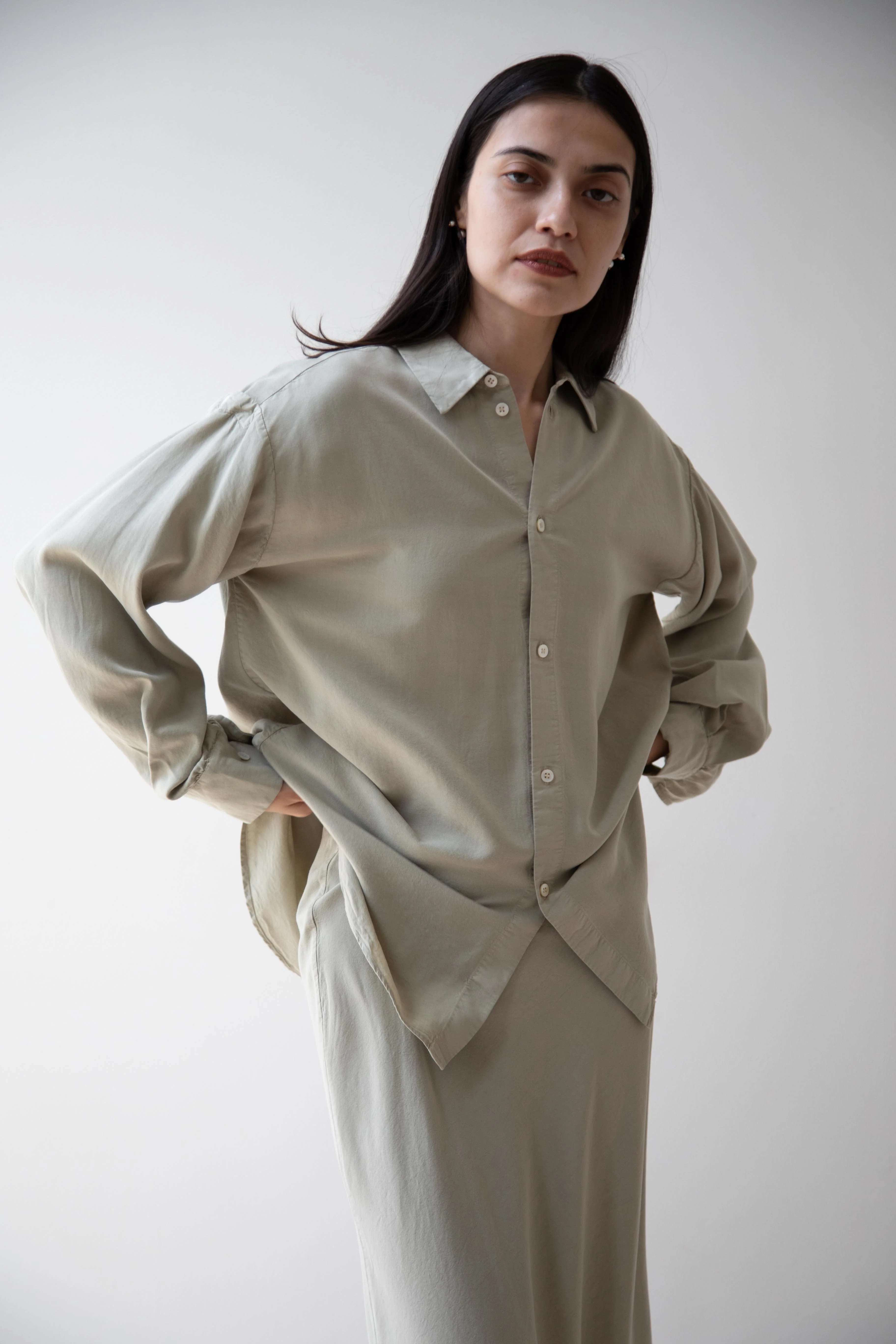 Wright & Doyle | Hand Tie Shirt in Linden Green - Image 18