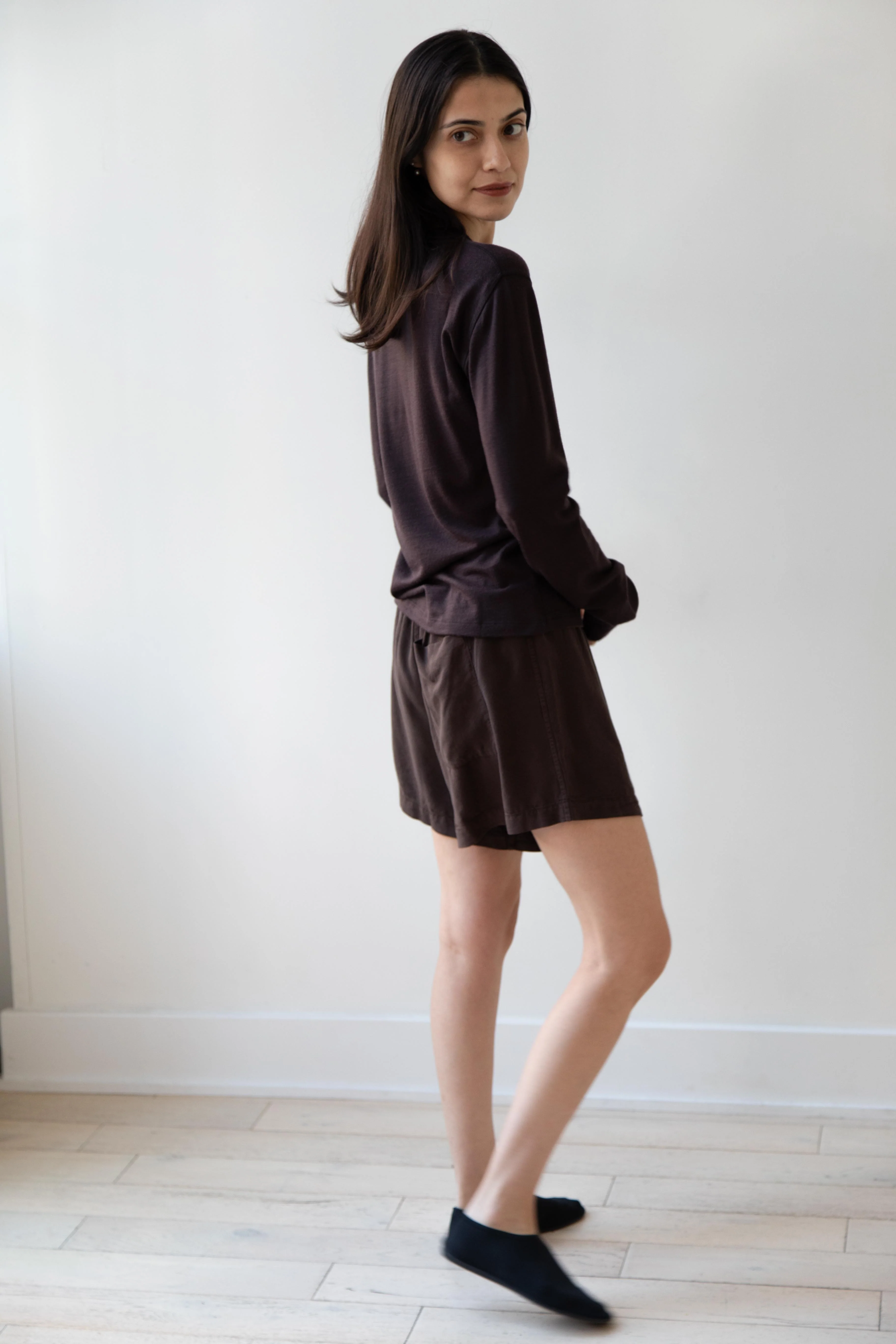 Wright & Doyle | Merino Longsleeve Shirt in Cacao - Image 13