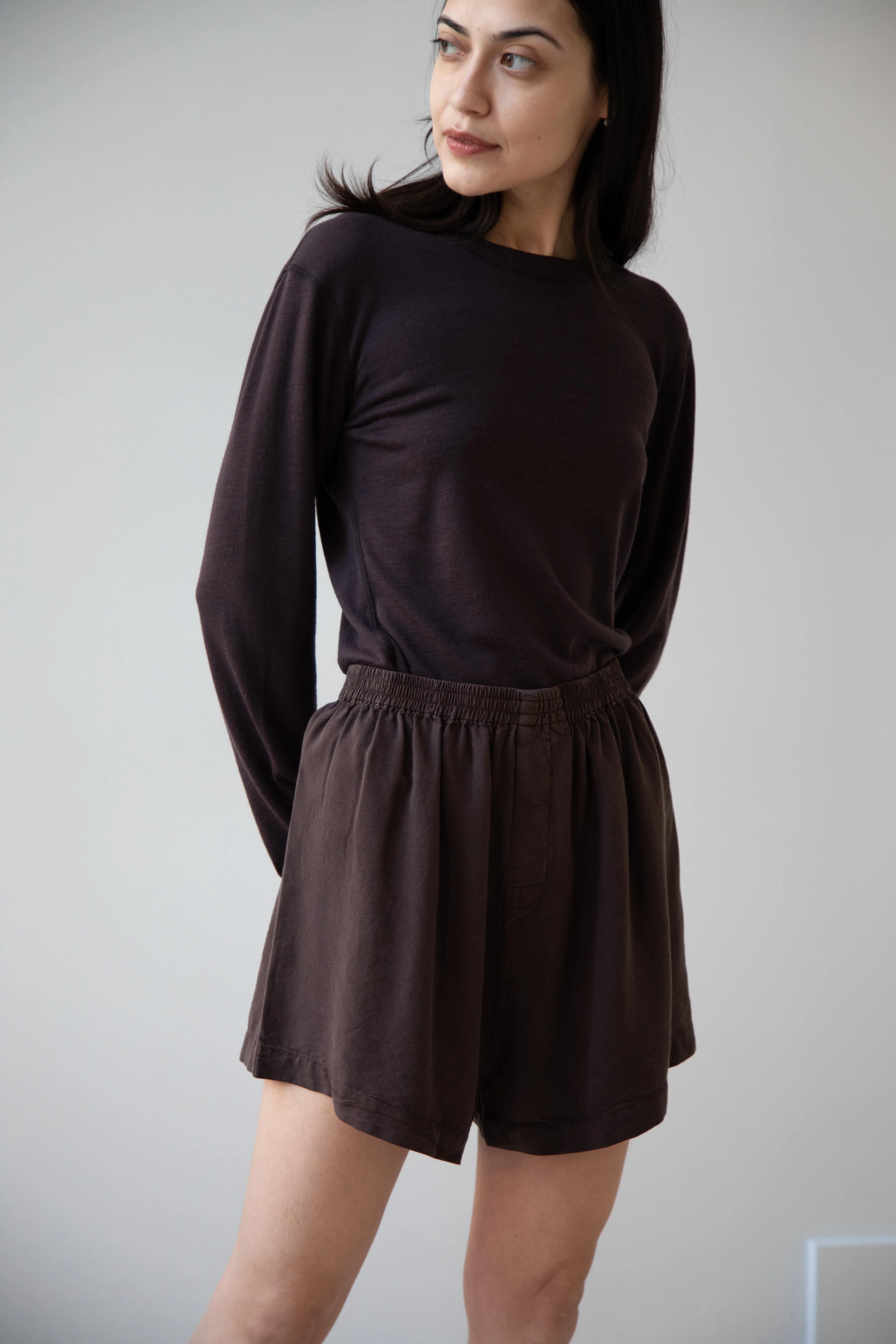 Wright & Doyle | Merino Longsleeve Shirt in Cacao - Image 27