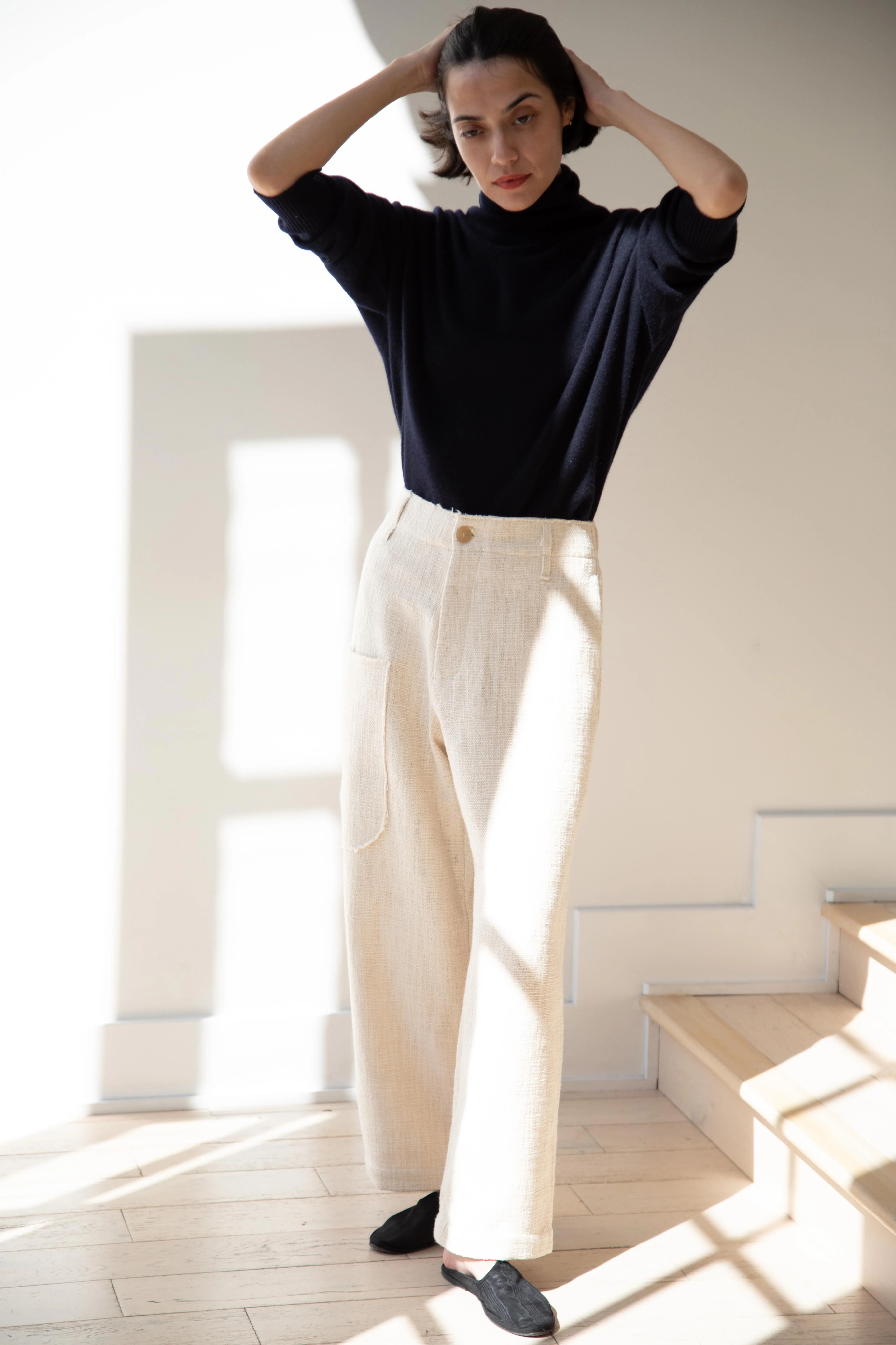 Wright & Doyle | Wilhelm Trouser in Alabaster - Image 2
